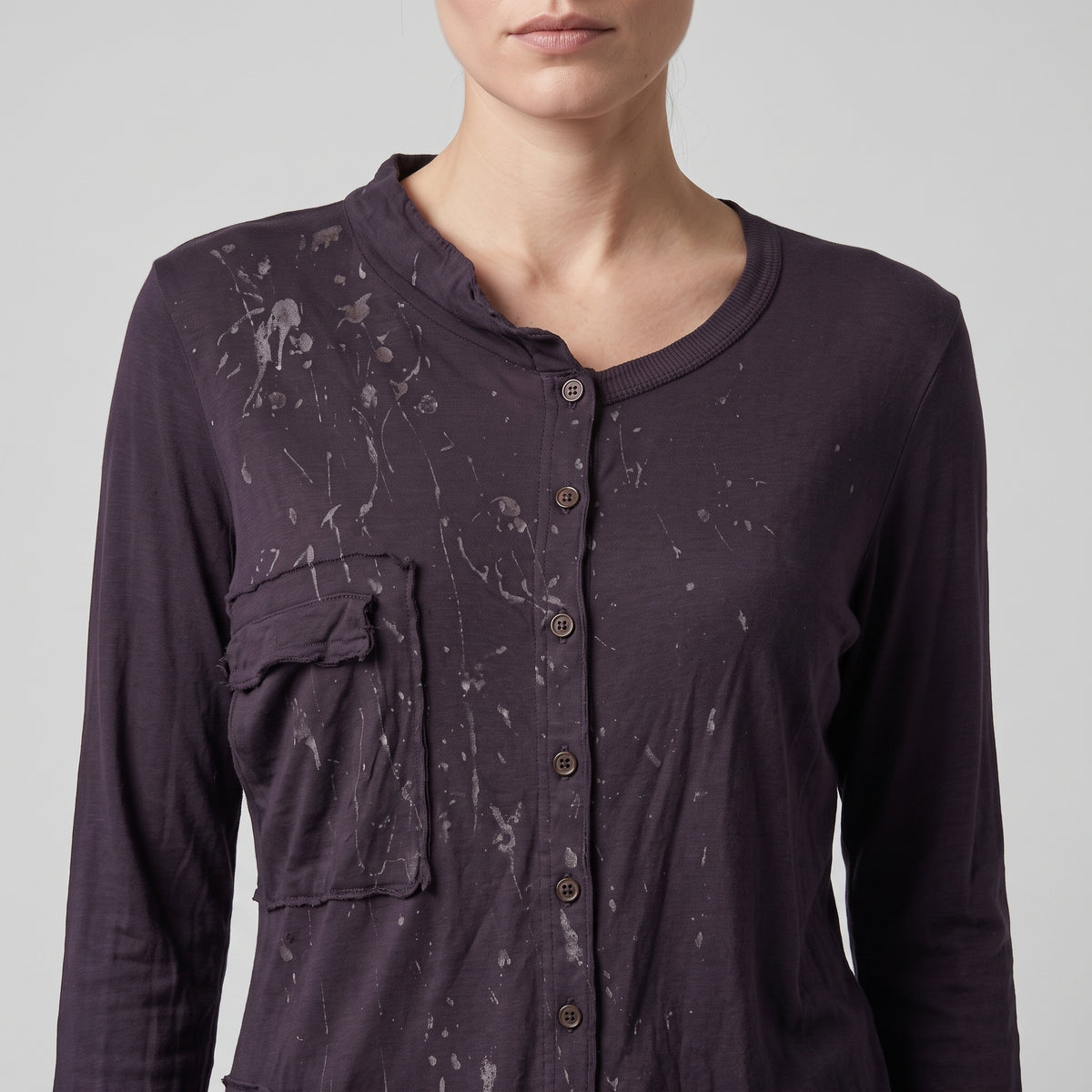 Paint Splatter Utility Cardigan