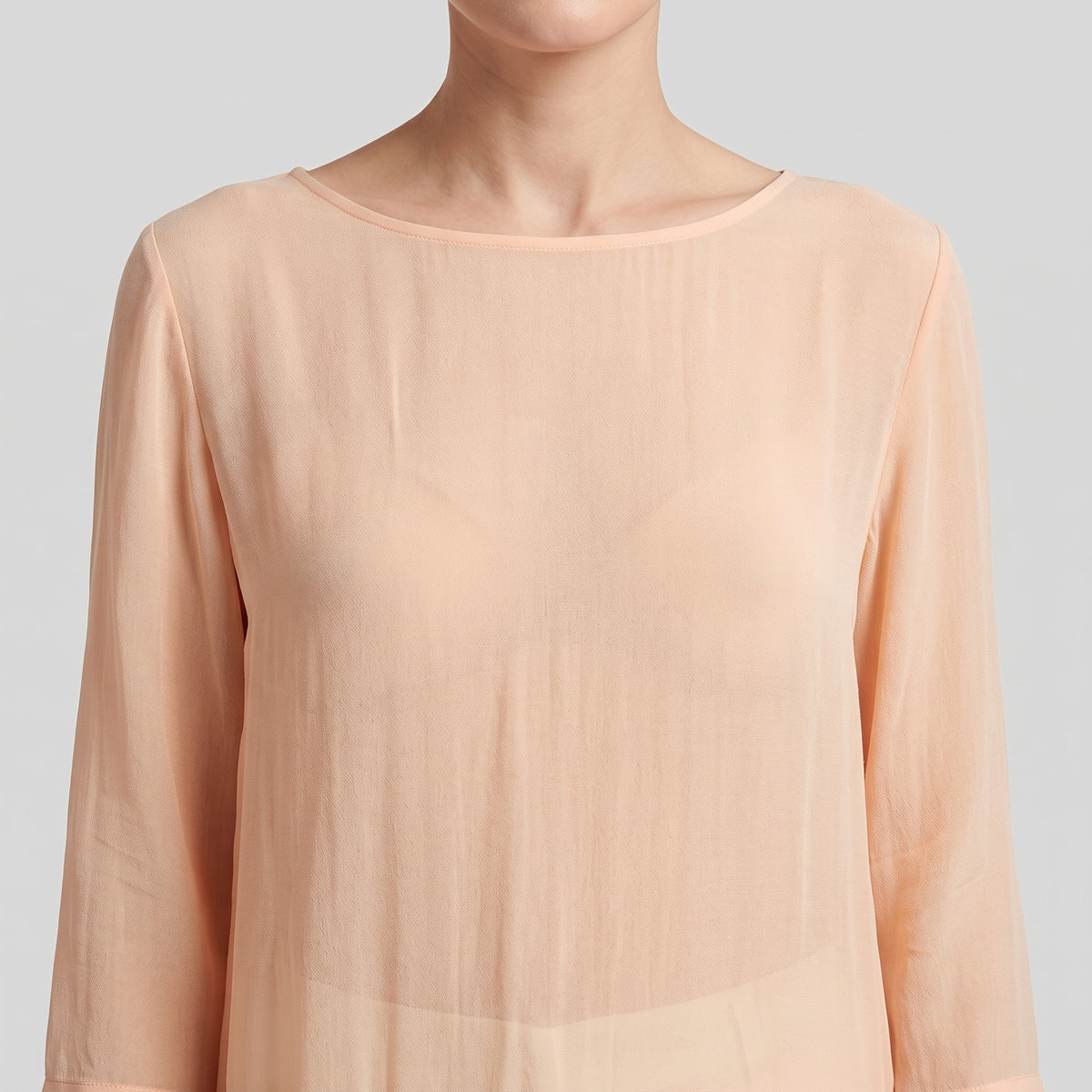 Peach Lightweight Jersey Tunic