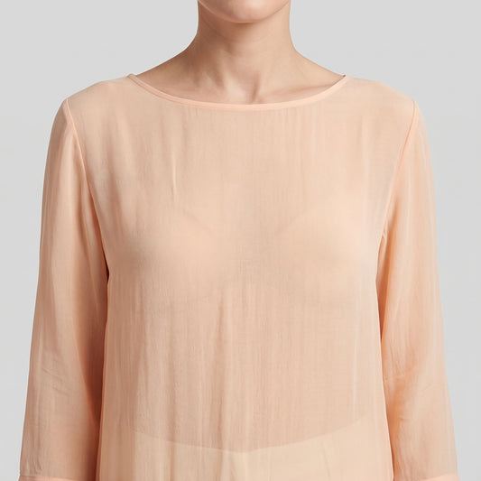 Peach Lightweight Jersey Tunic
