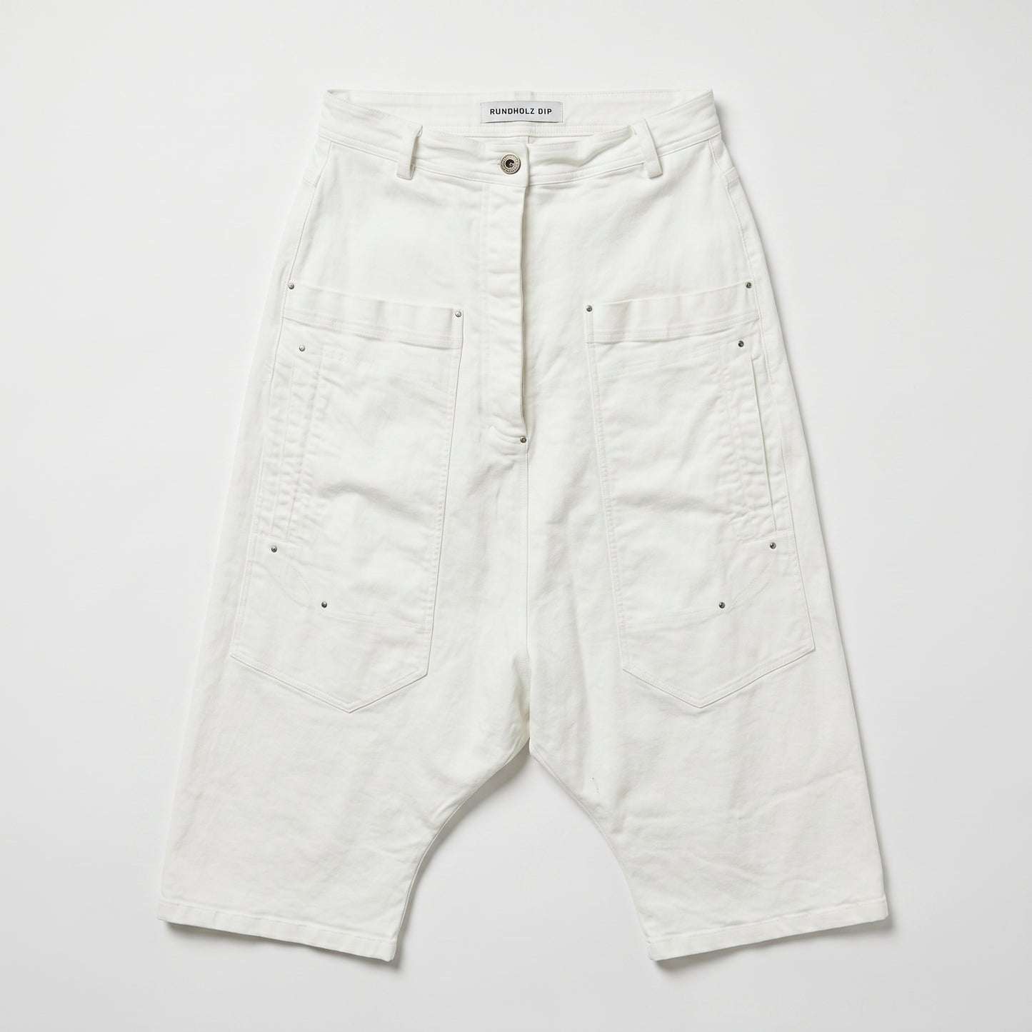 Drop Crotch Cropped Trousers