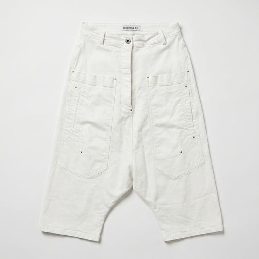 Drop Crotch Cropped Trousers