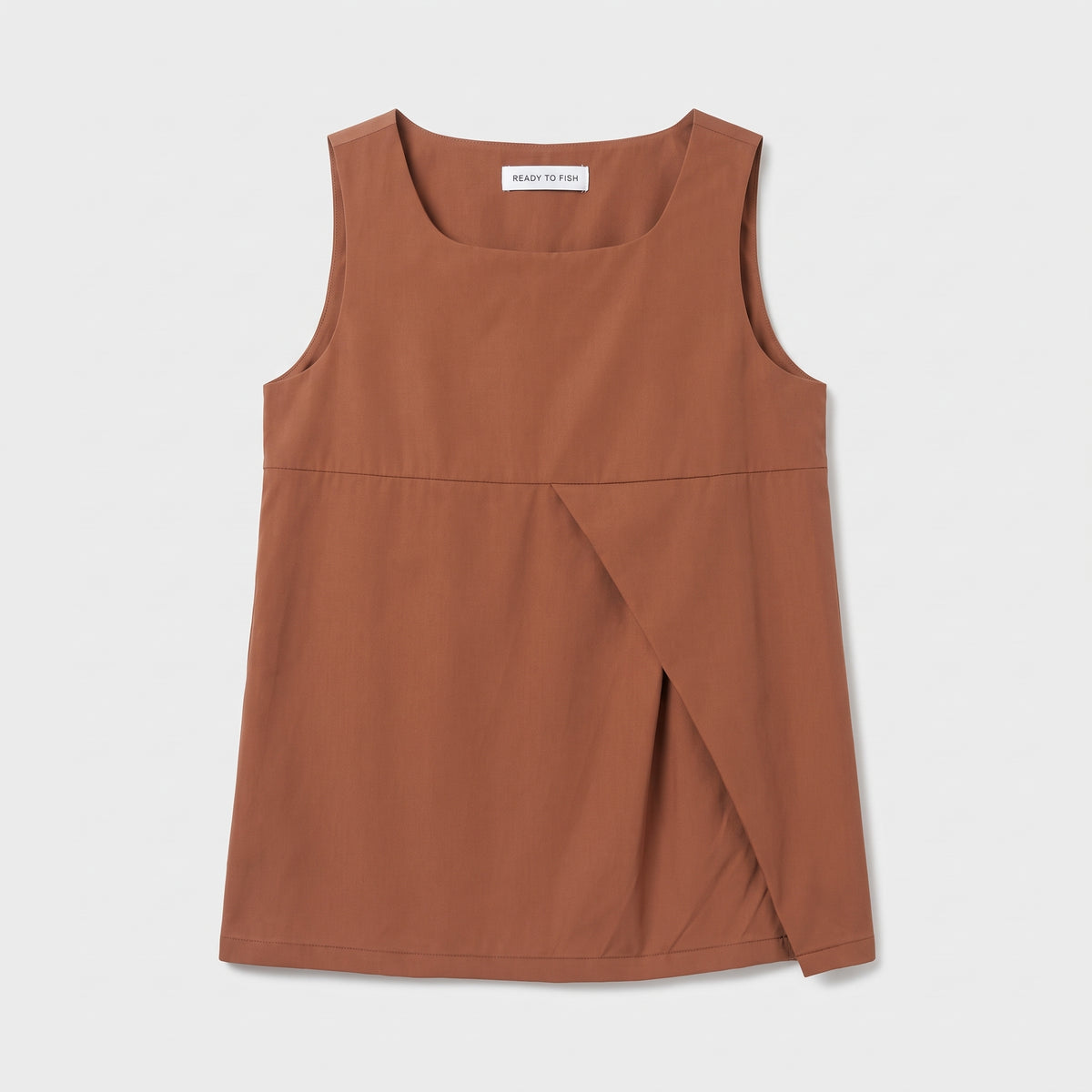 Sleeveless Minimalist Draped Top