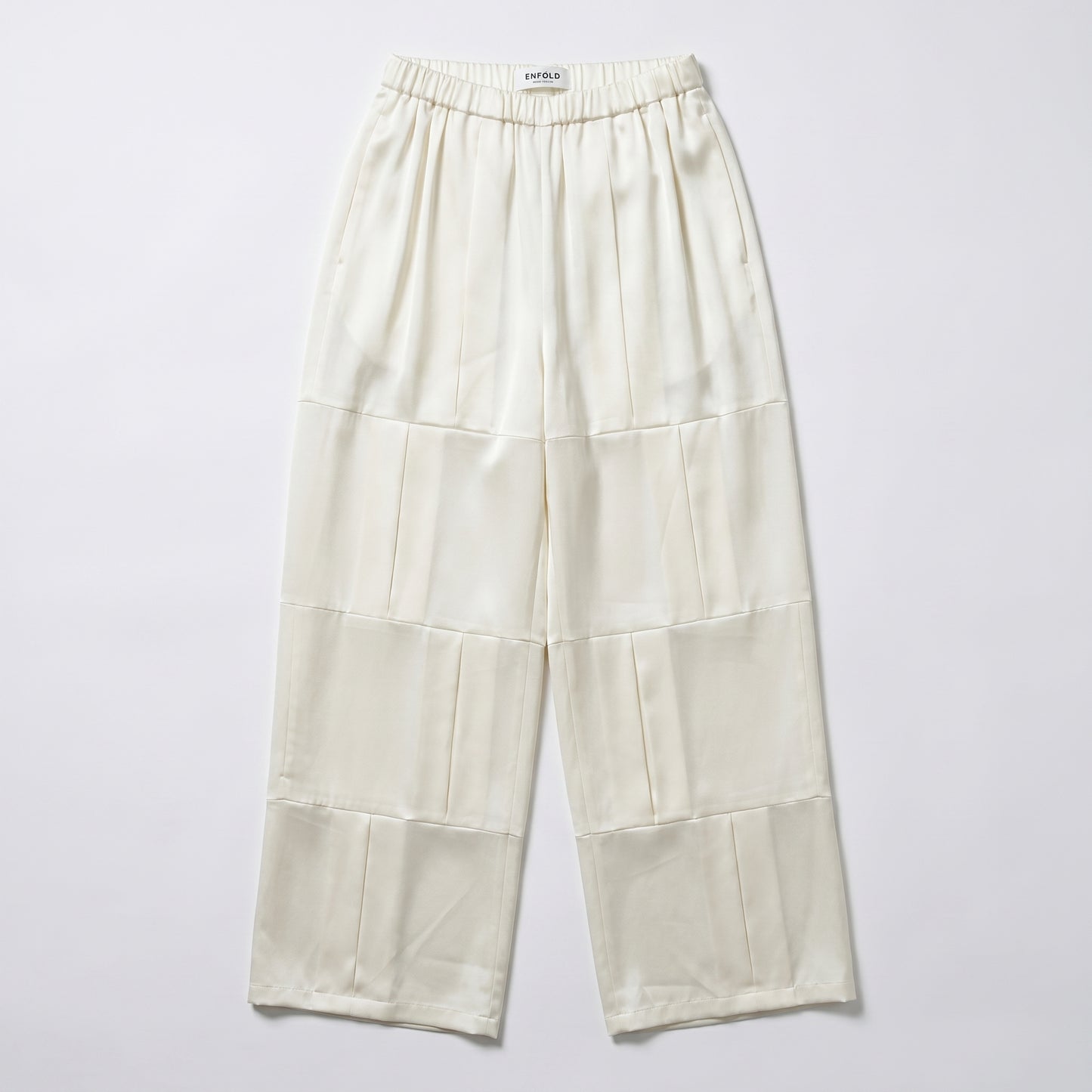 Paneled Wide-Leg Tucking Trousers