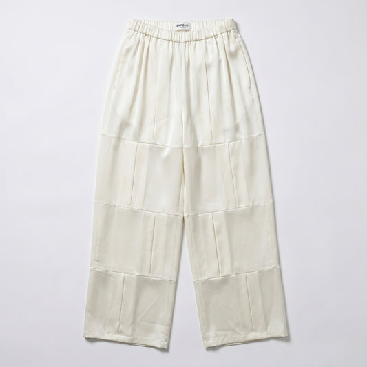 Paneled Wide-Leg Tucking Trousers