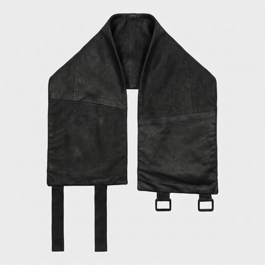 Structured Leather Harness Vest