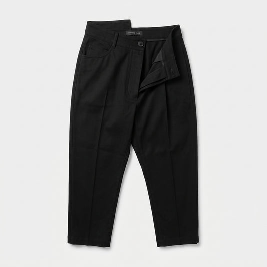 Tailored High-Waisted Black Trousers