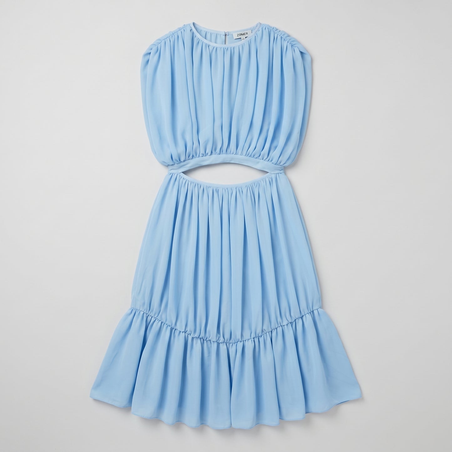 Sky Blue Cutout Mini Dress