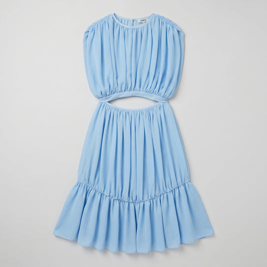 Sky Blue Cutout Mini Dress