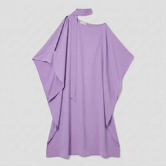 Asymmetric Draped Kaftan Dress
