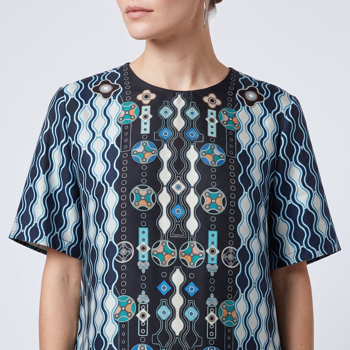 Graphic Print Short Sleeve Top