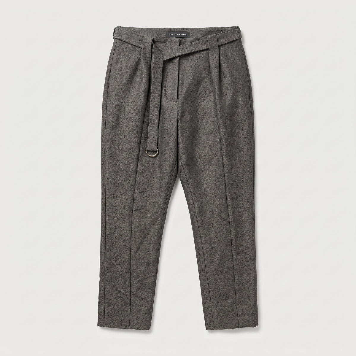 Tailored D-Ring Belted Trousers