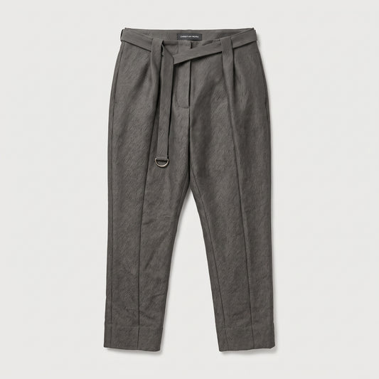 Tailored D-Ring Belted Trousers
