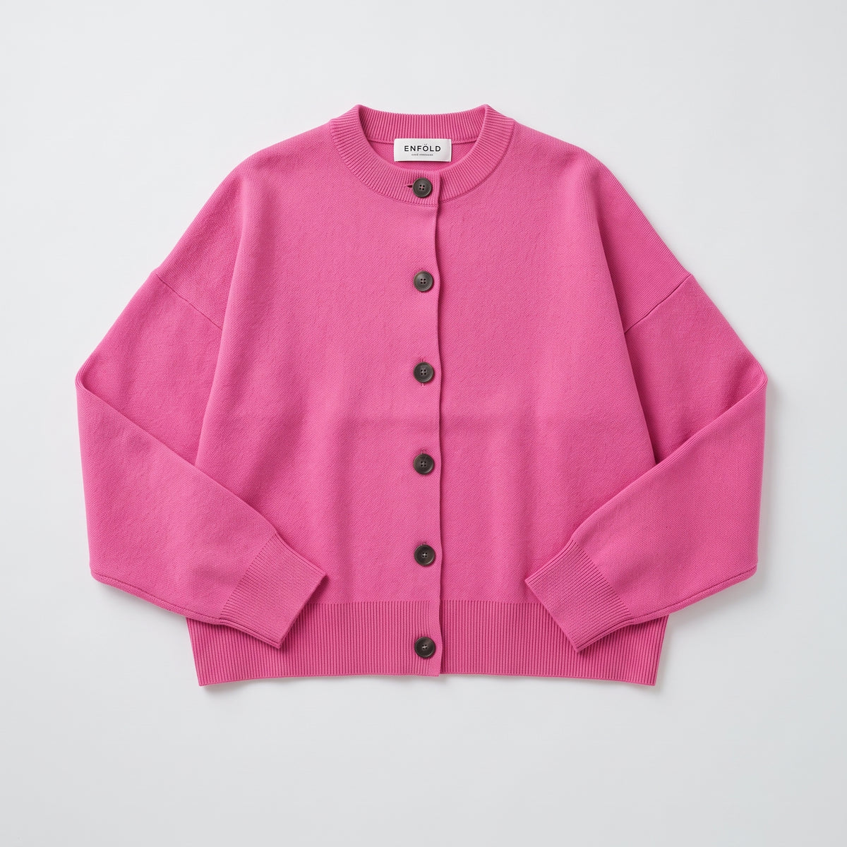 Vibrant Fuchsia Knit Cardigan