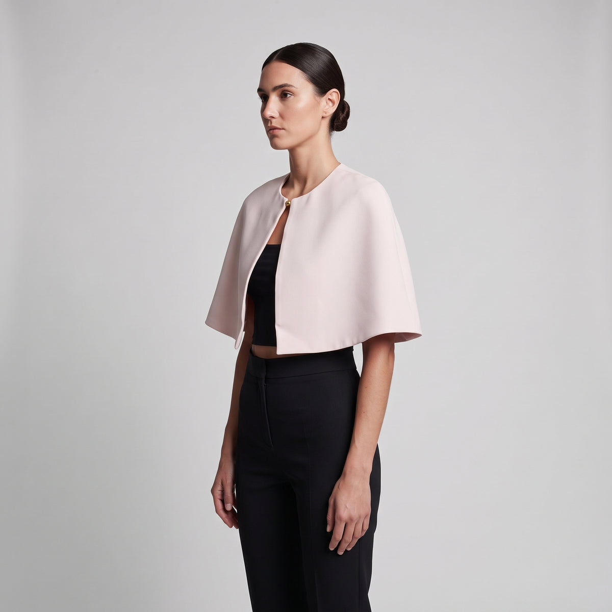 Structured Minimalist Pastel Cape