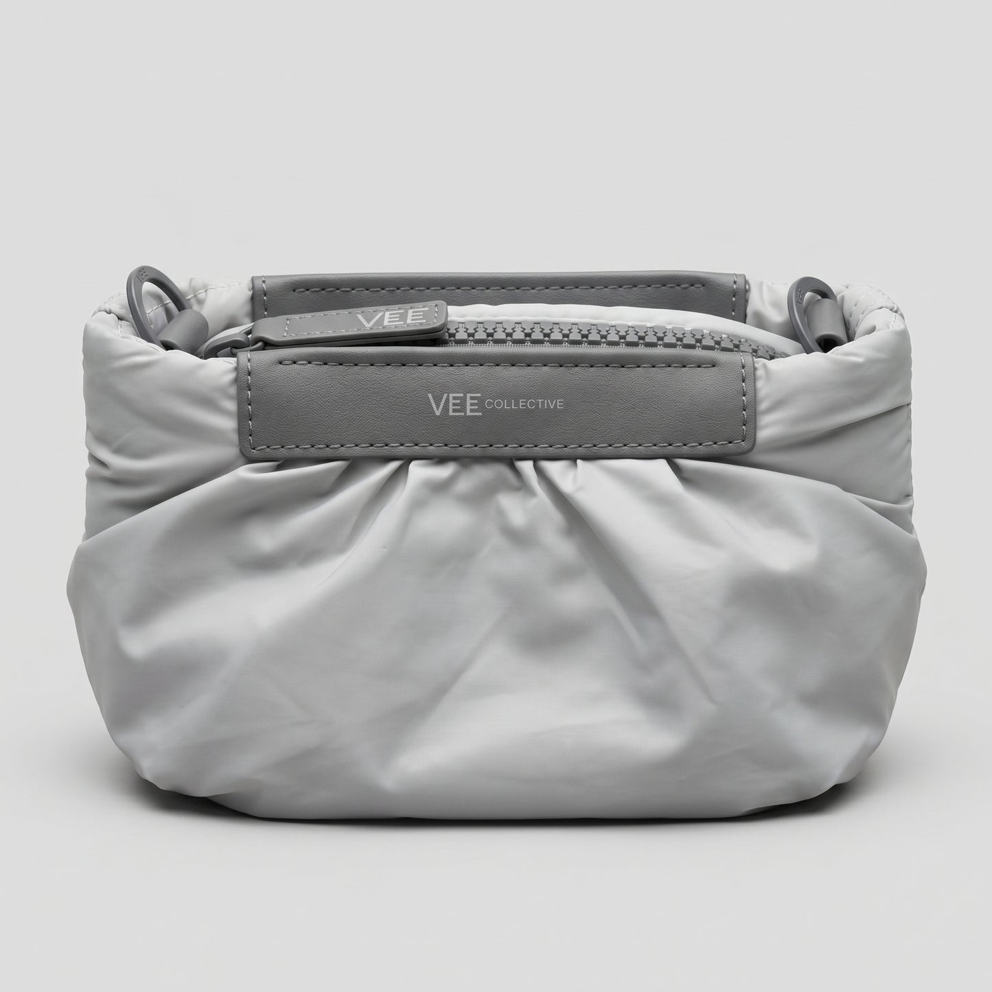 Minimalist Grey Padded Clutch