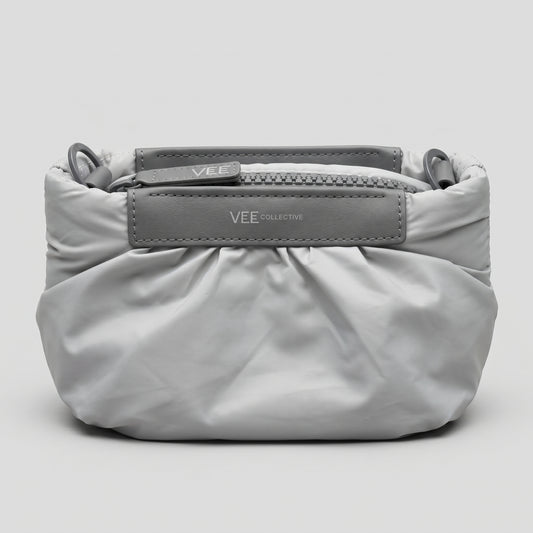 Minimalist Grey Padded Clutch