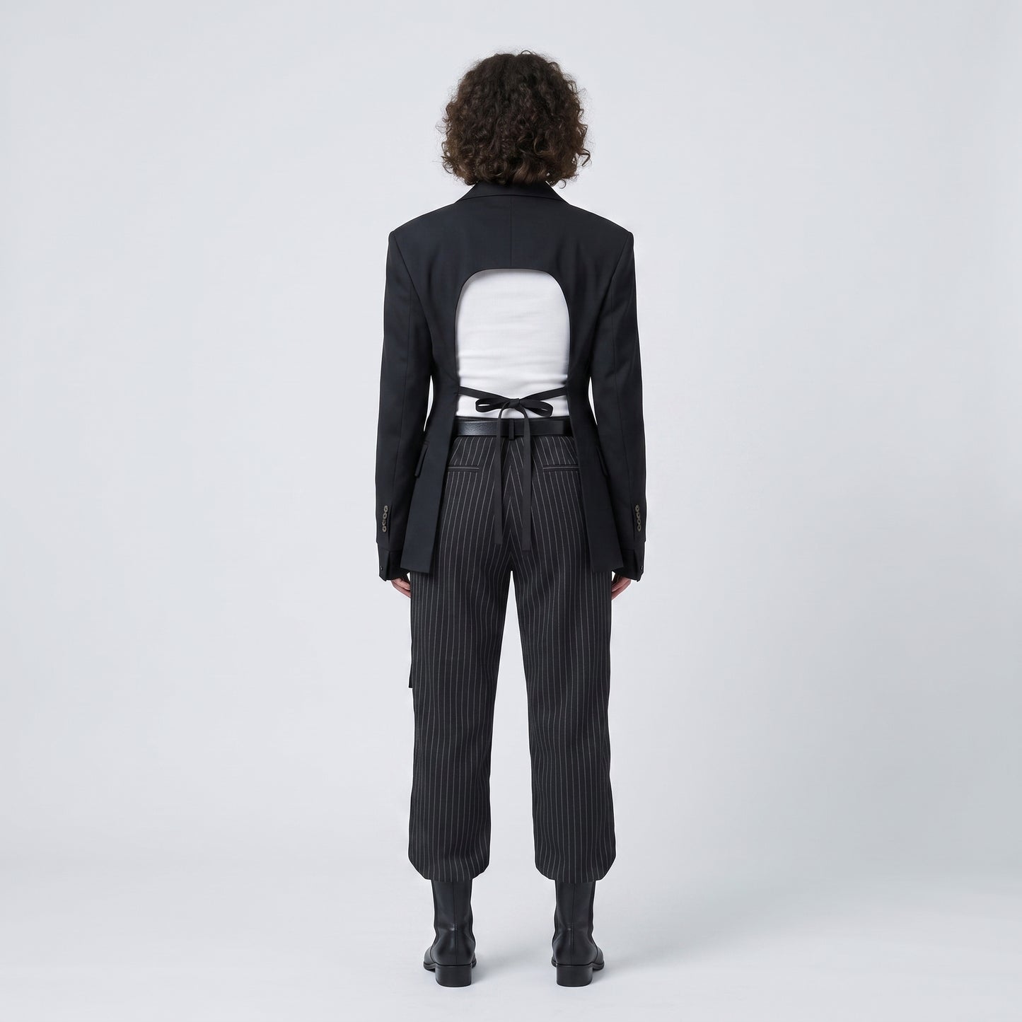 Tailored Layered Black Blazer