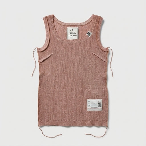Ribbed Knit Sleeveless Top