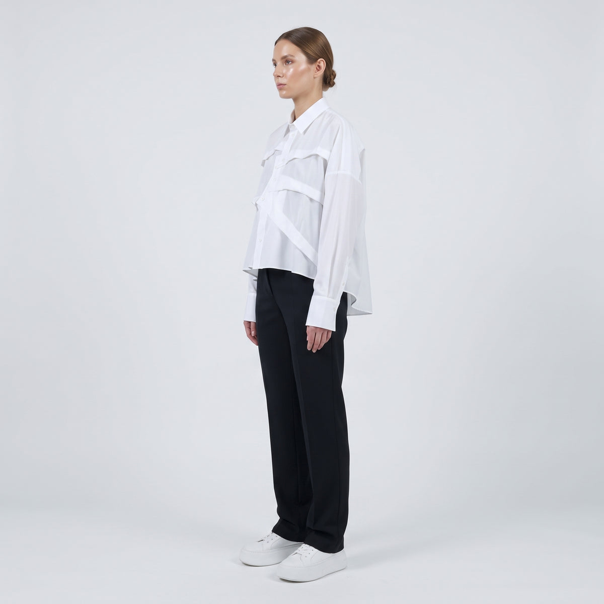 Architectural Layered Cotton Shirt