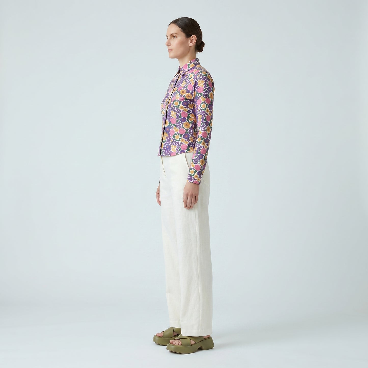 Vibrant Floral Long Sleeve Shirt