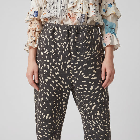 Abstract Print Cotton Joggers