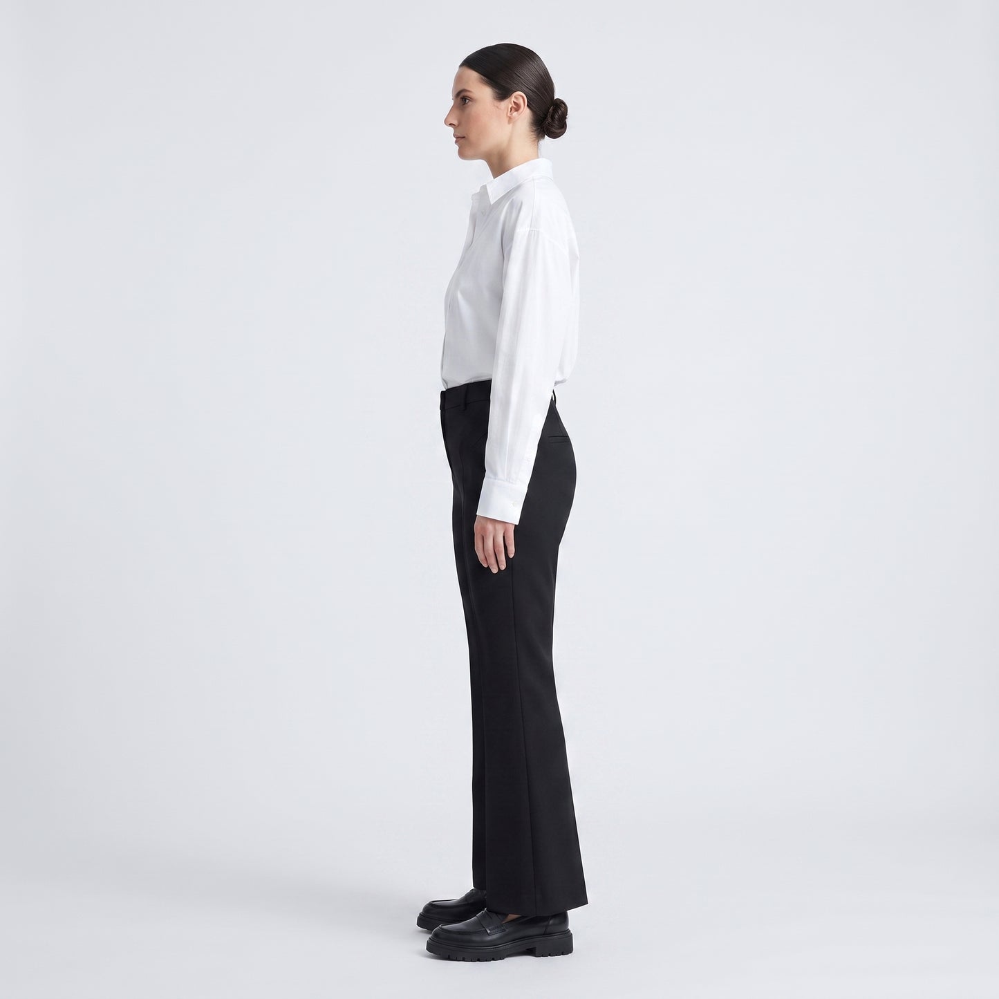 Tailored Flare Hem Trousers