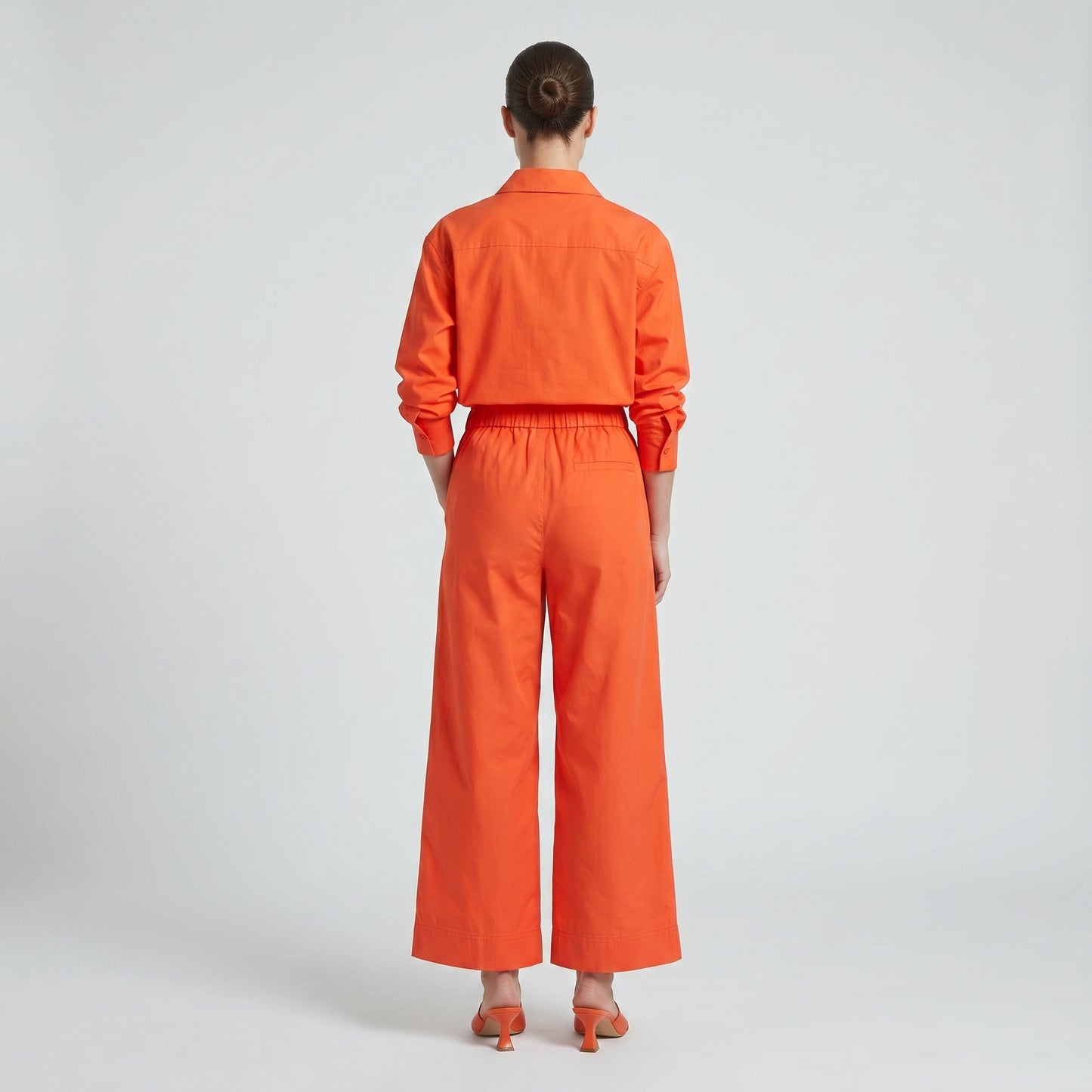 Vibrant High-Waisted Wide-Leg Trousers