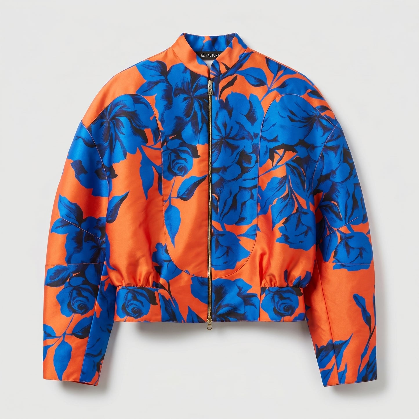 Floral Print Bomber Jacket