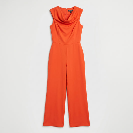 Sleeveless Cowl Neck Jumpsuit