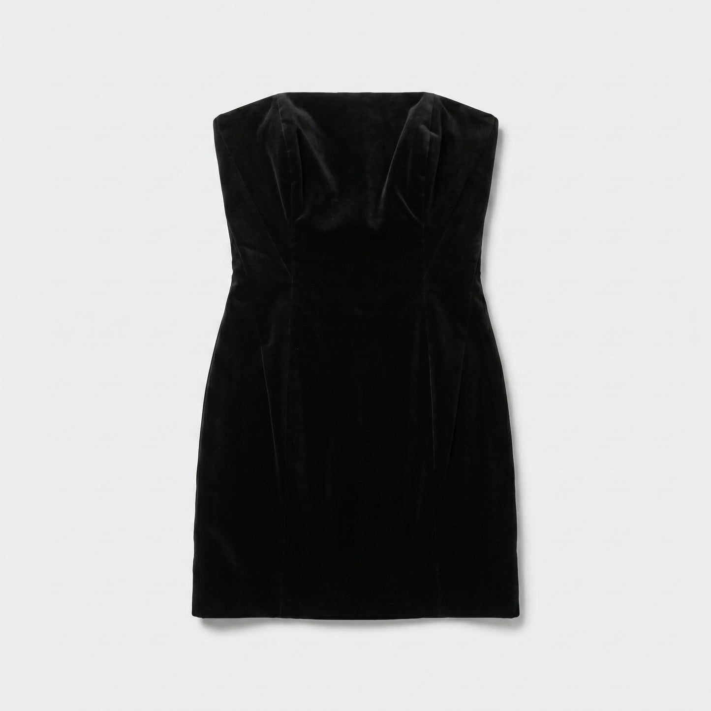 Strapless Velvet Mini Dress