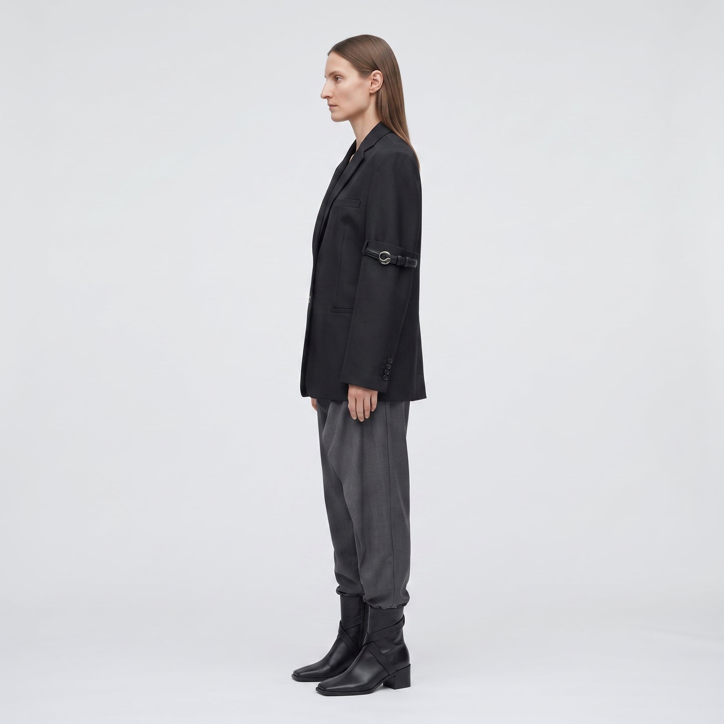 Buckled Detail Tailored Blazer