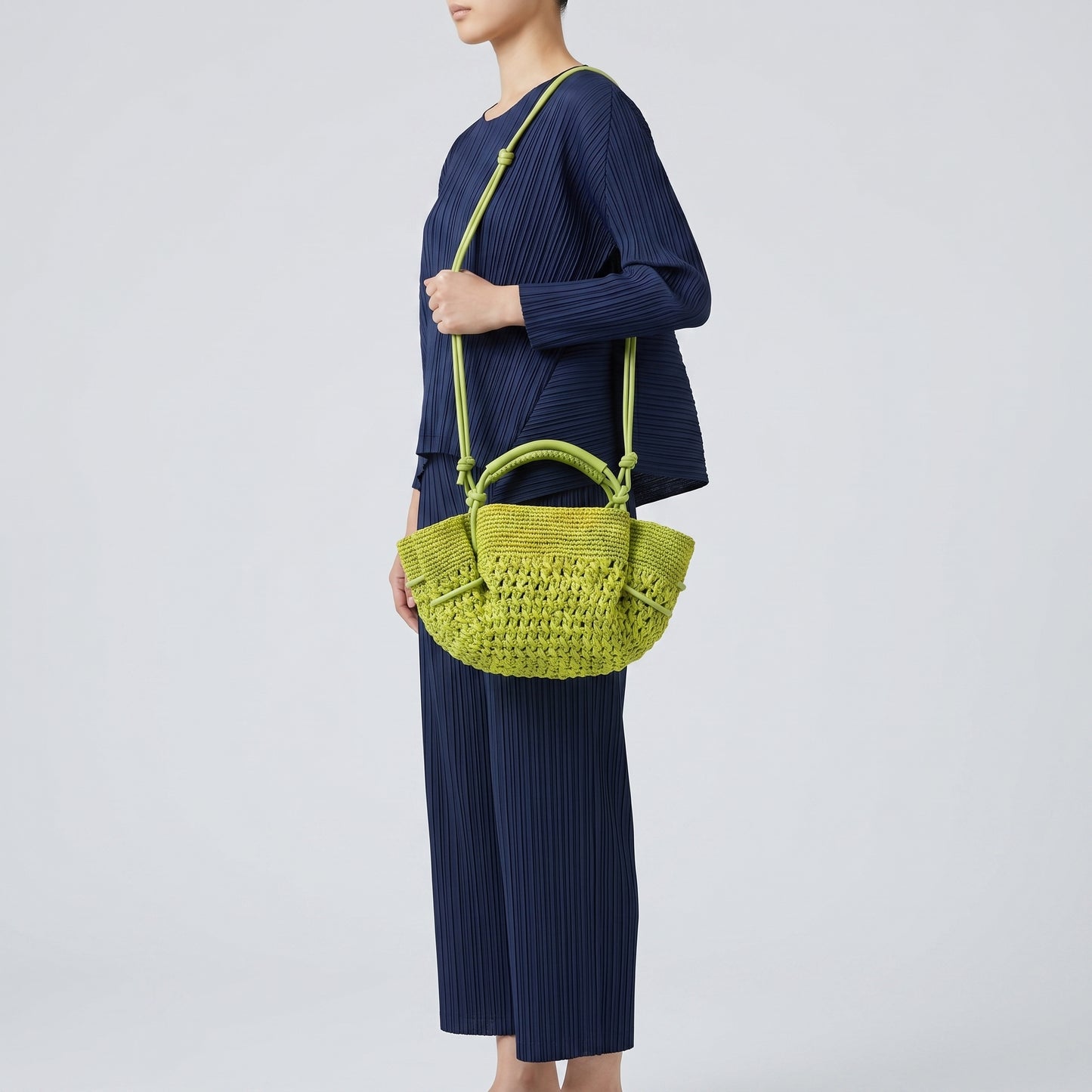 Woven Mini Straw Shoulder Bag