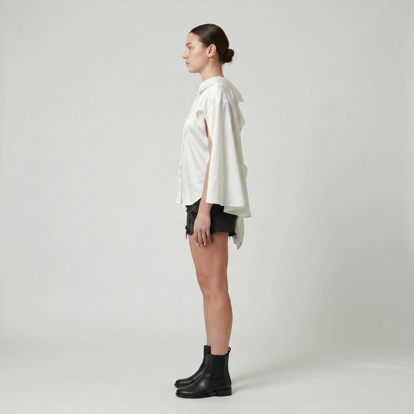 Elegant Sleeveless Satin Blouse