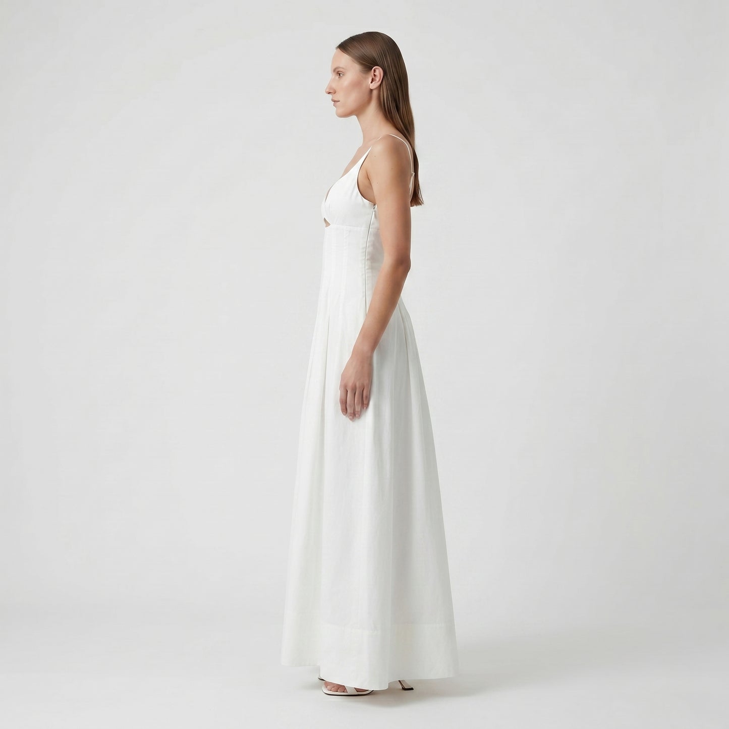 Cutout Cotton Midi Dress
