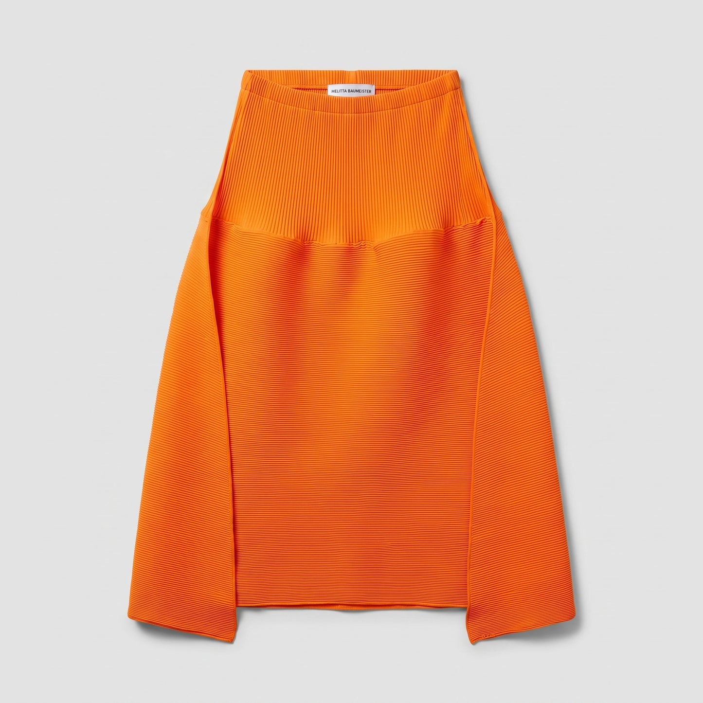 Sculptural Ribbed Knit Skirt