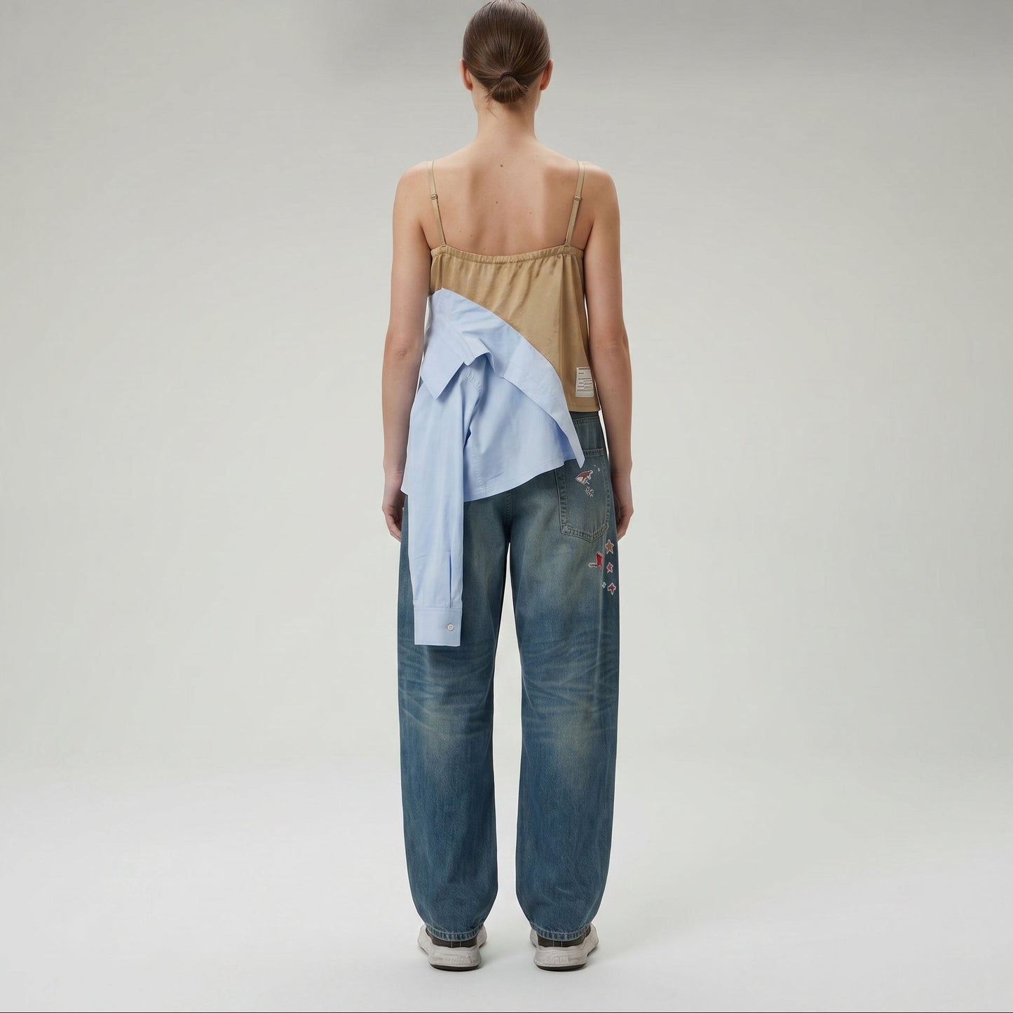 Layered Tie Detail Camisole Top