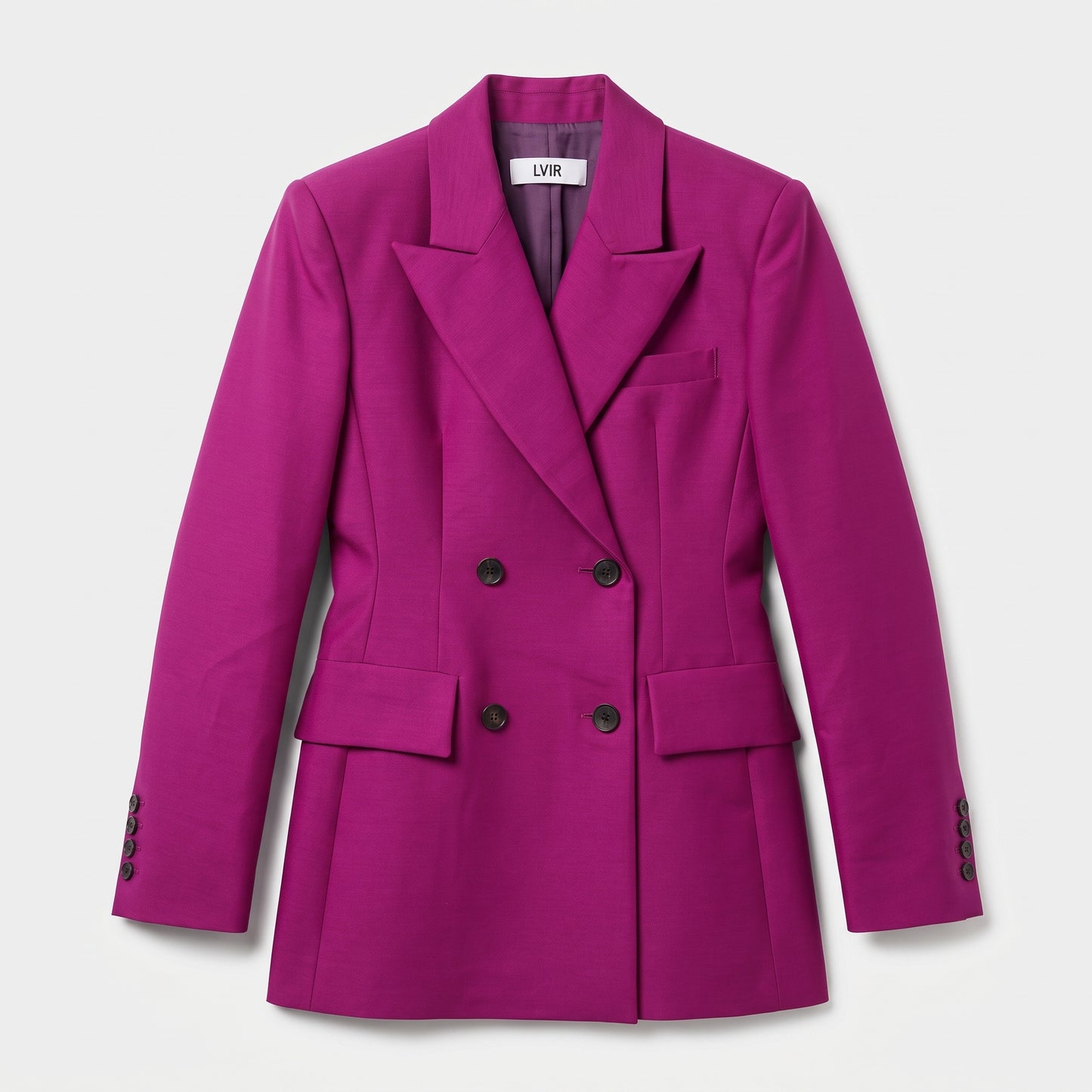 Magenta Double Breasted Blazer