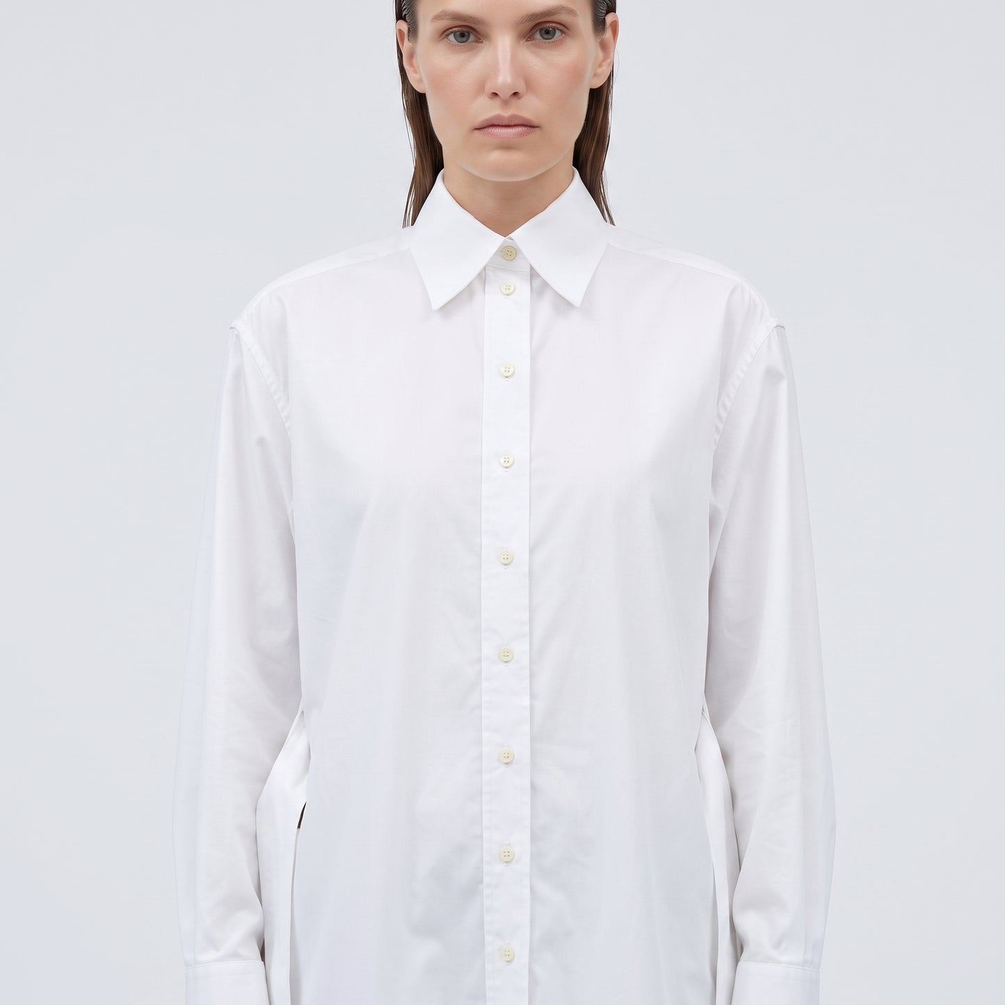 Tailored Longline Cotton Shirt