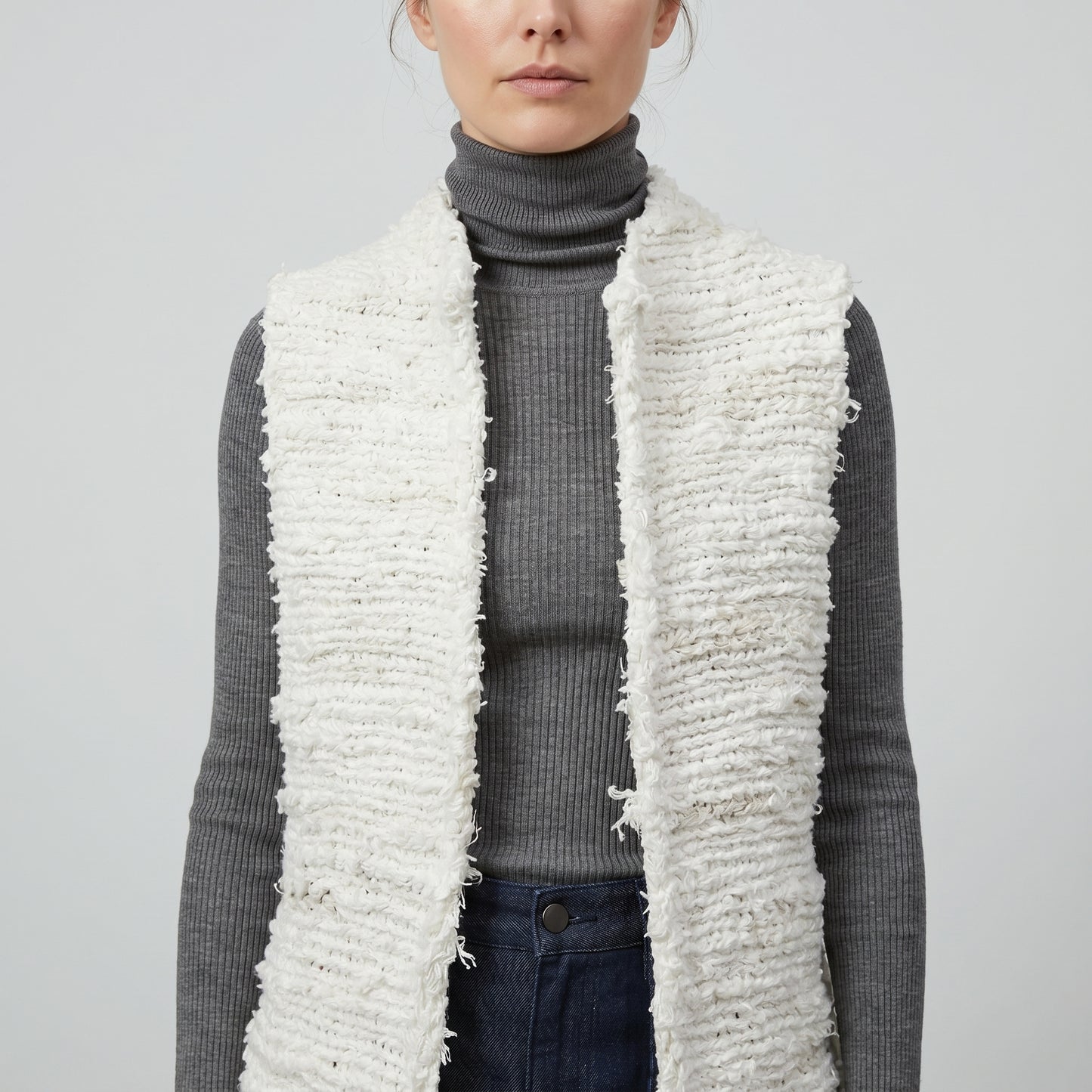 Artisanal Textured Knit Vest