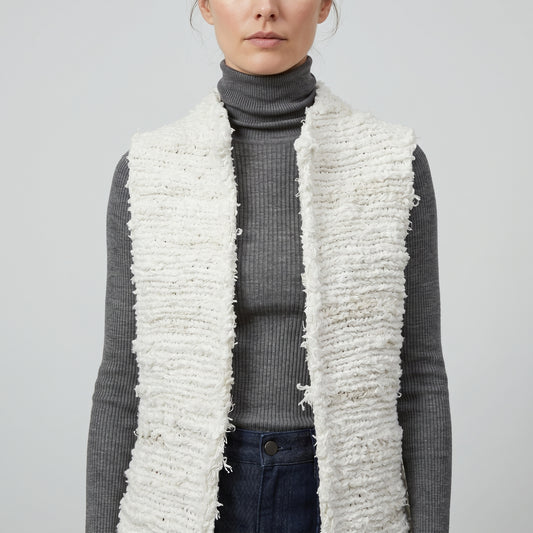 Artisanal Textured Knit Vest