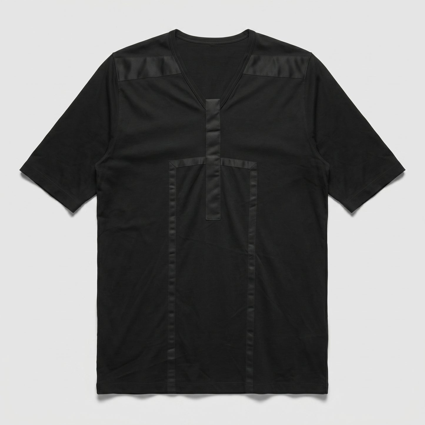 Paneled V-Neck T-Shirt