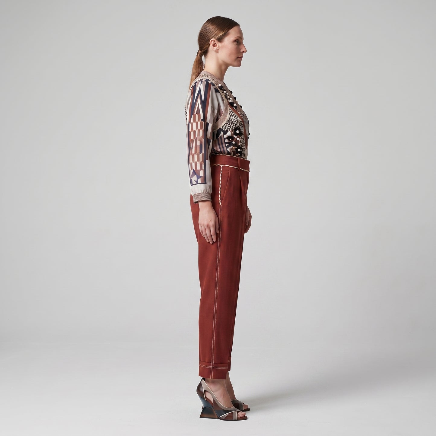 Tailored Terra Cotta Trousers