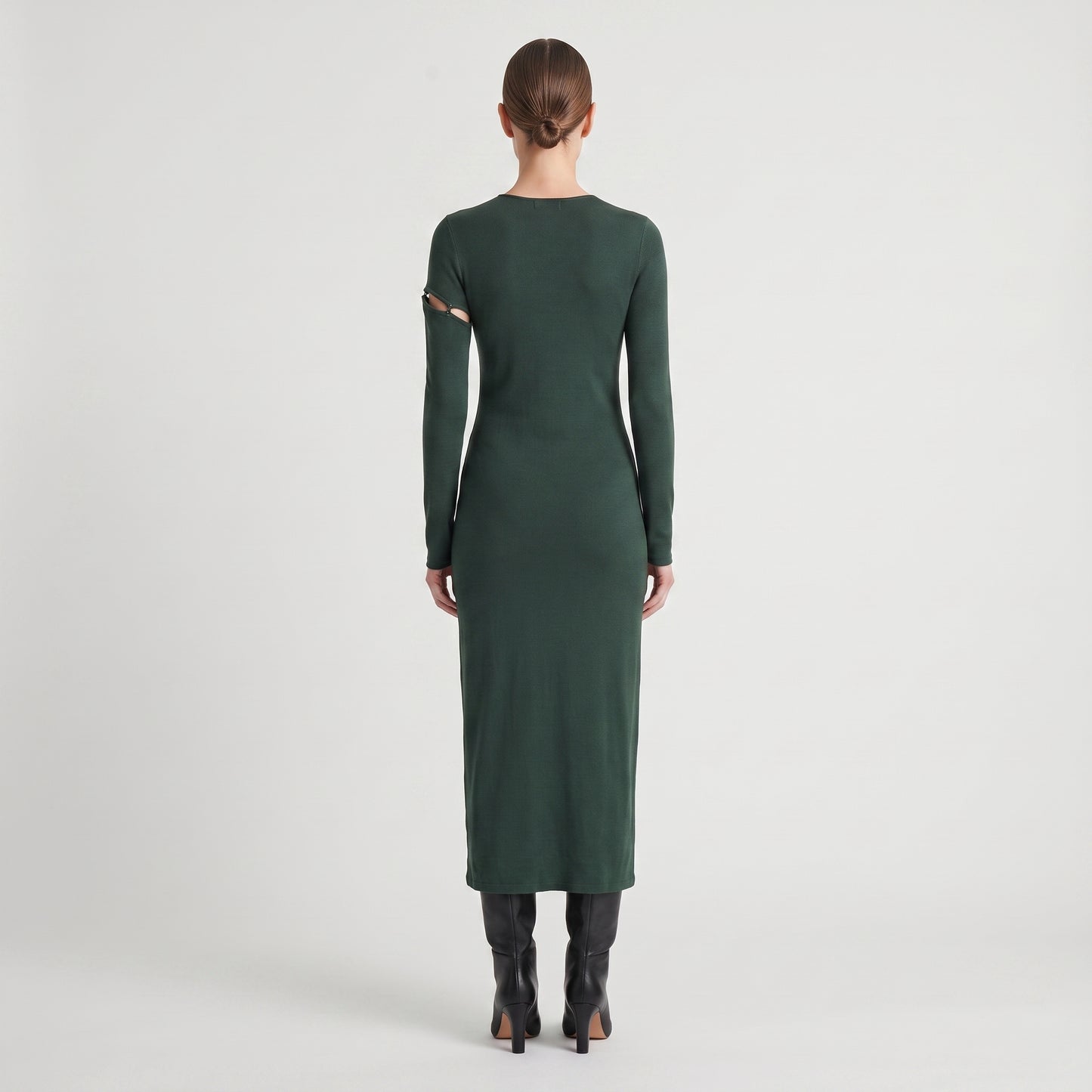 Cut-Out Detail Knit Dress