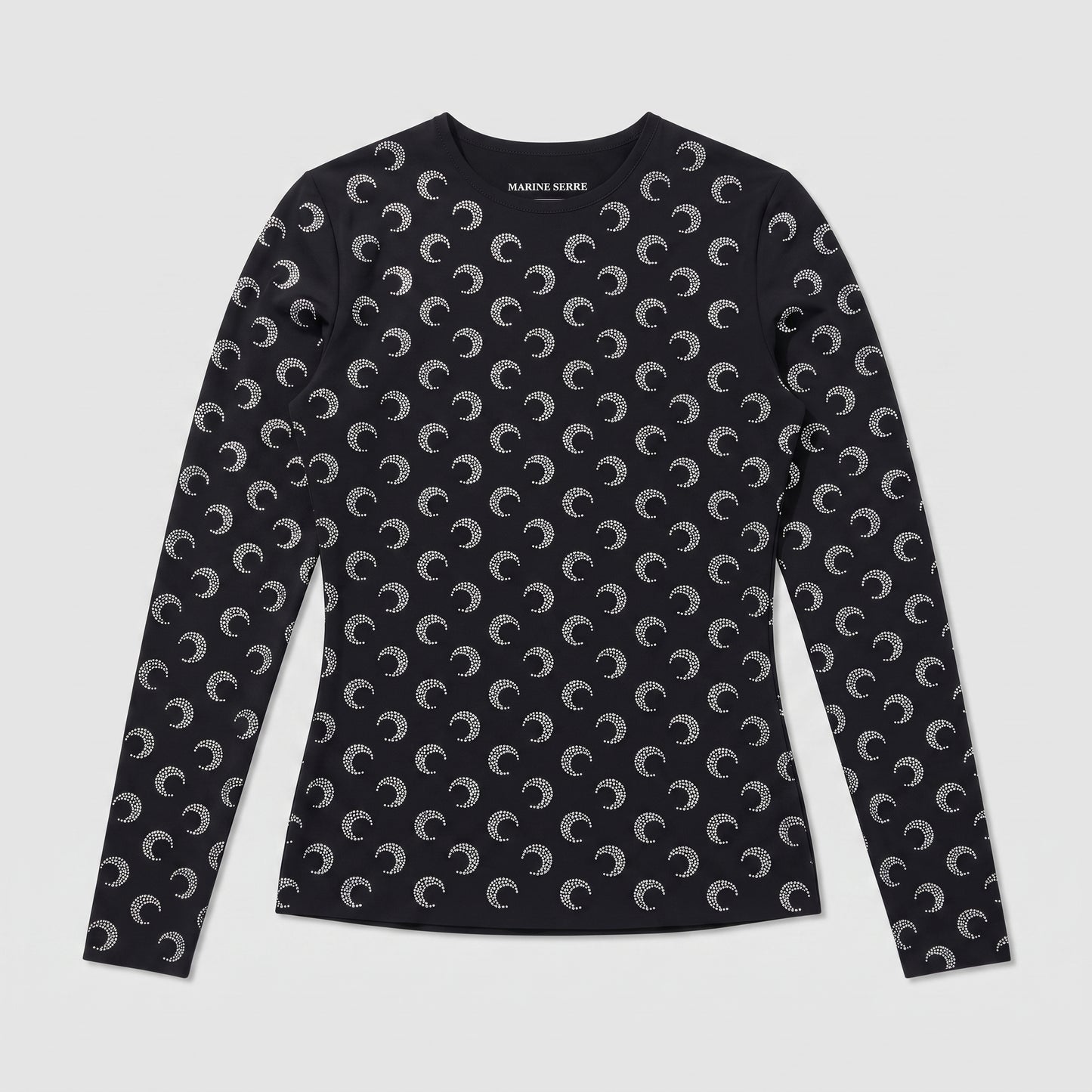 Crescent Moon Print Long-Sleeve