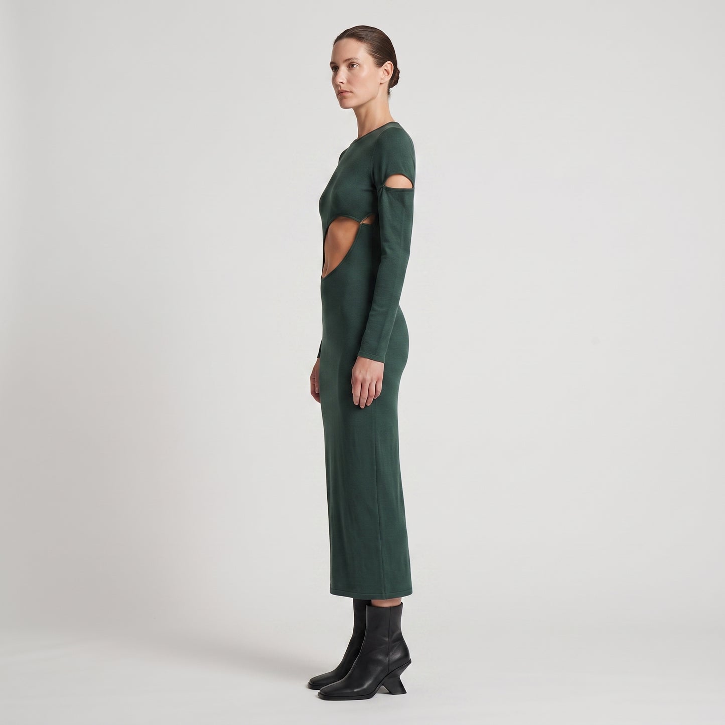 Cut-Out Detail Knit Dress