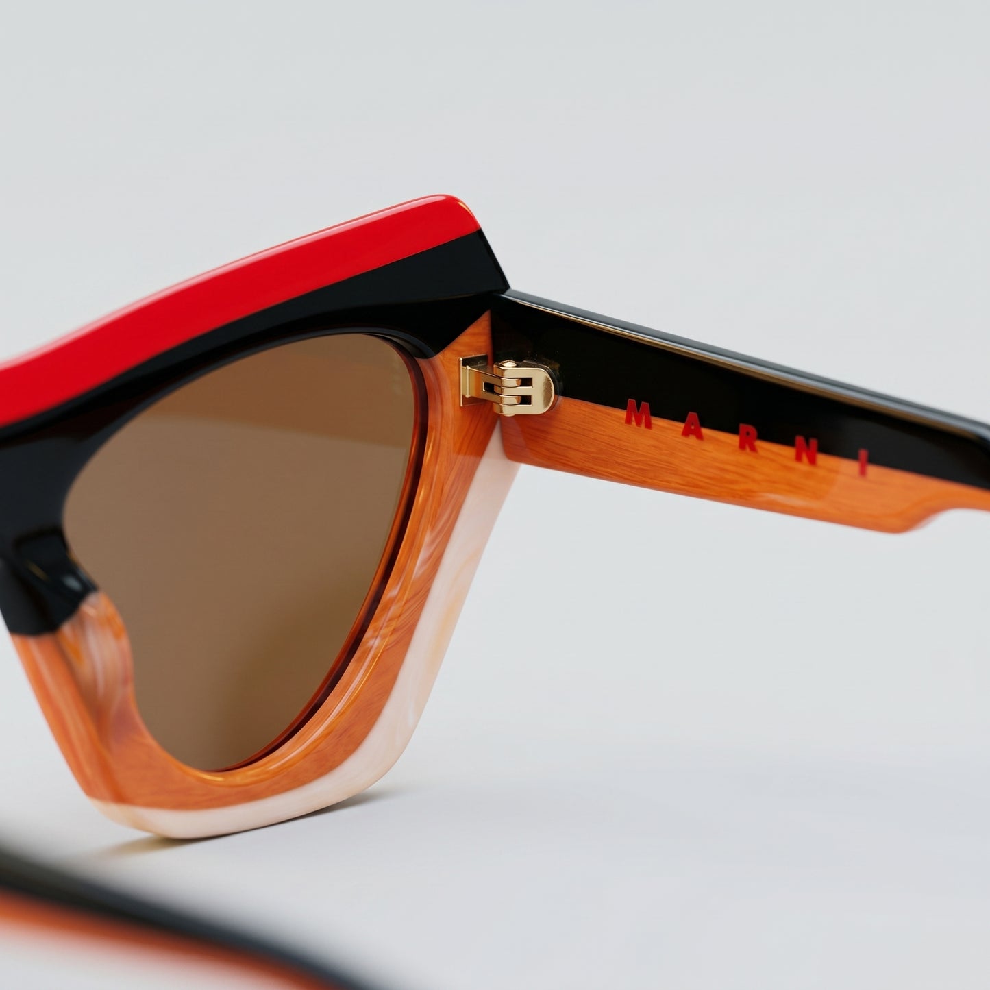 Tri-Color Geometric Sunglasses