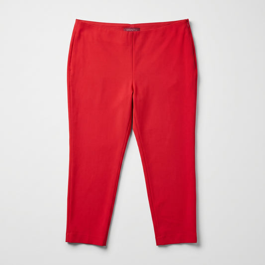 Tailored Vibrant Red Slim Trousers