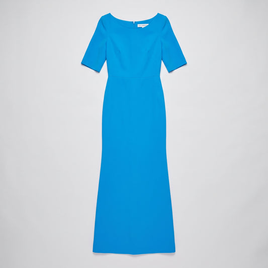 Vibrant Blue Column Maxi Dress