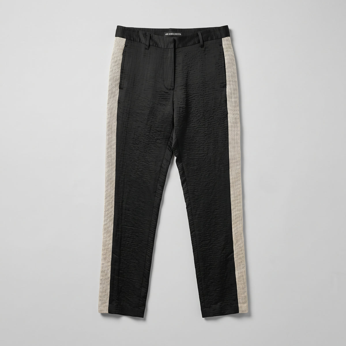 Textured Side-Stripe Tailored Trousers