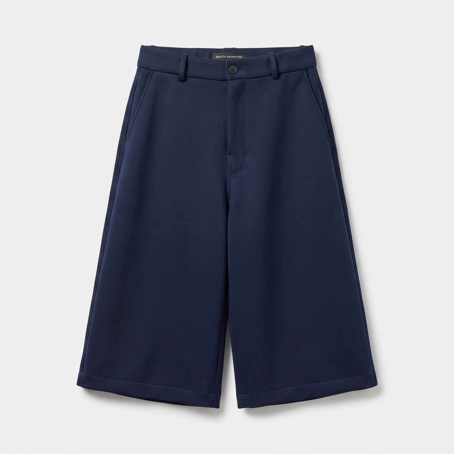 Tailored Navy Culotte Shorts